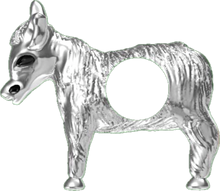 Load image into Gallery viewer, 925 Sterling Silver Custom Made Donkey Charm
