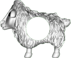 925 Sterling Silver Custom Made Sheep Charm