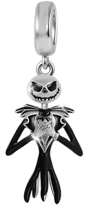 925 Sterling Silver Nightmare Jack Skull Dangle Charm