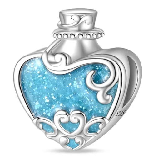 925 Sterling Silver Sea Bottle Charm