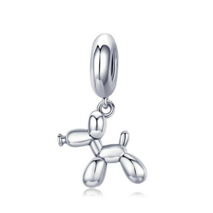 925 Sterling Silver Balloon Dachshund Dog Charm