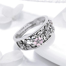 Load image into Gallery viewer, 925 Sterling Silver Daisy Flower Rings for Women Wedding Engagement Jewelry
