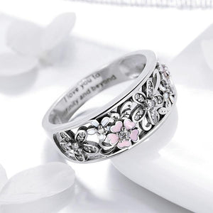 925 Sterling Silver Daisy Flower Rings for Women Wedding Engagement Jewelry