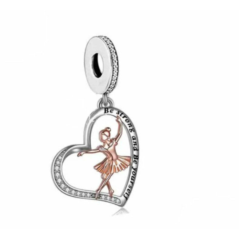 925 Sterling Silver Two Tone Ballerina 