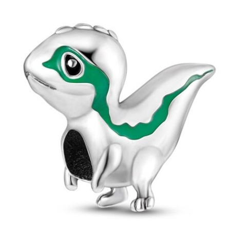 925 Sterling Silver Cute Dinosaur Charm