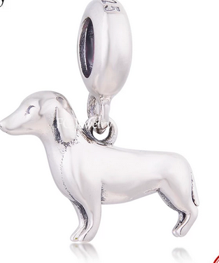 925 Sterling Silver Dachshund Charm