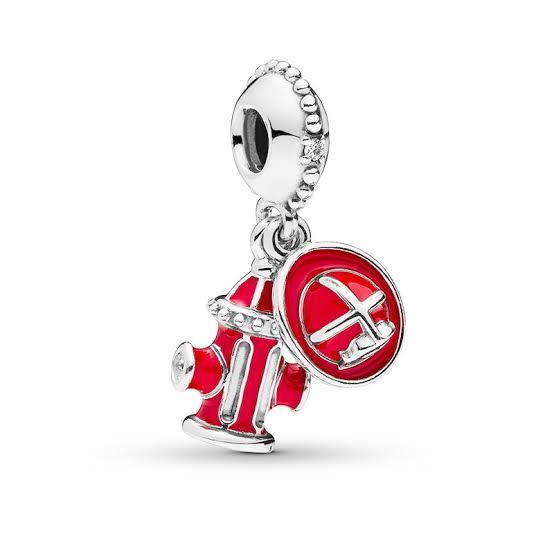 925 Sterling Silver Firefighter Charm