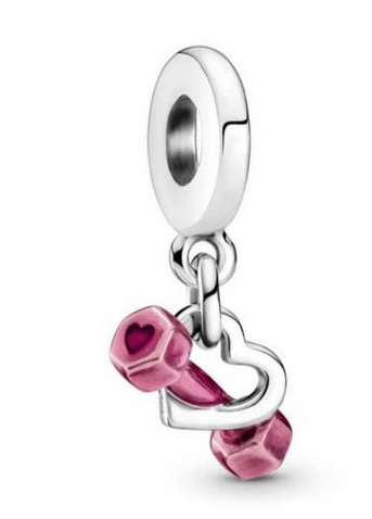 925 Sterling Silver Love to Work Out Charm