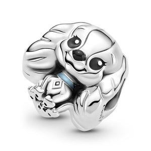 925 Sterling Silver Cartoon Lady Charm