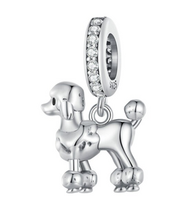 925 Sterling Silver Poodle Charm