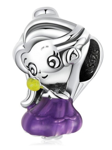 925 Sterling Silver Purple Princess Charm