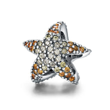 Load image into Gallery viewer, Authentic 925 Sterling Silver Ocean Star Starfish Beads Charm fit Original Charm Bracelet Fine Silver Jewelry SCC586
