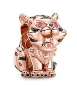 Rose Gold Tiger Charm