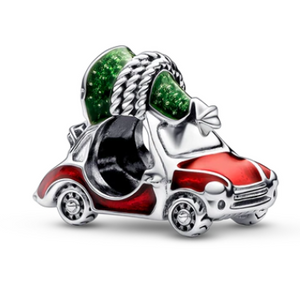 925 Sterling Silver Christmas Tree Car Charm